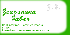 zsuzsanna haber business card